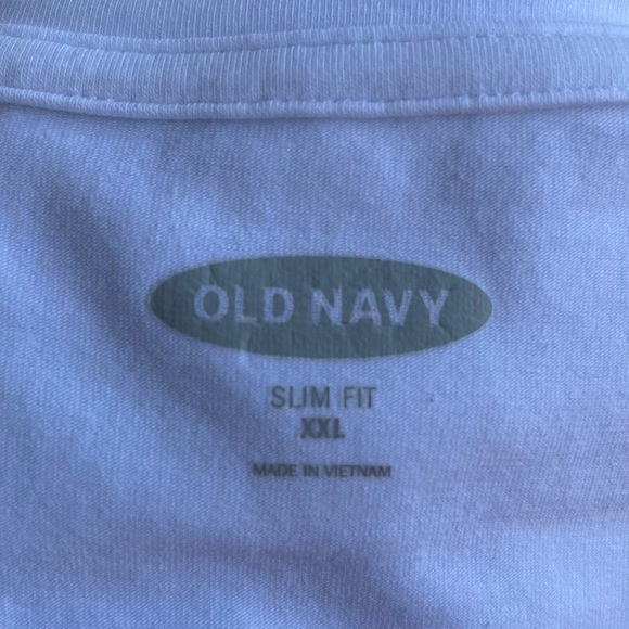 •Old Navy• NWOT Slim Fit White Short Sleeve T-shirt - Size XXL - Picture 2 of 7